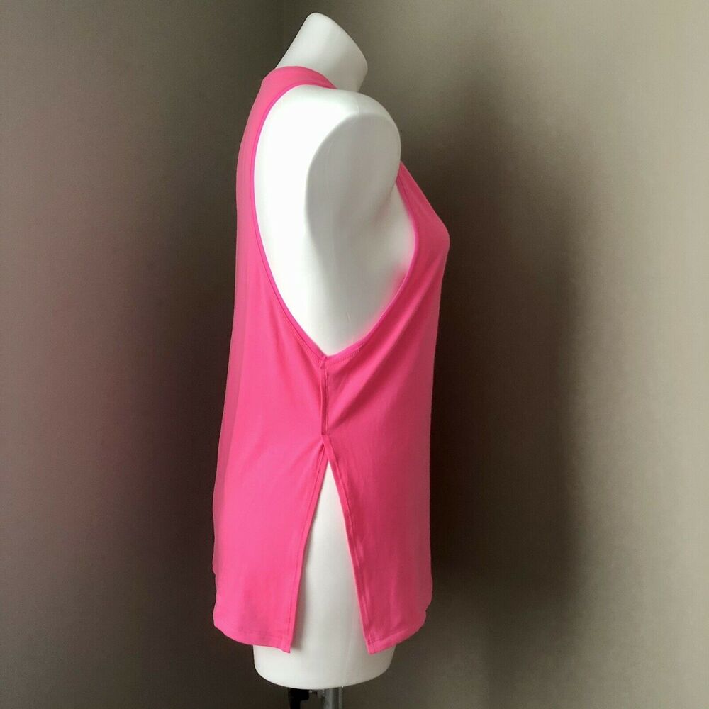 Athleta Sleeveless Top Small Oversized Lightweight Pink Tank - Picture 5 of 10